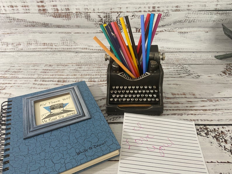 typewriter pencil holder