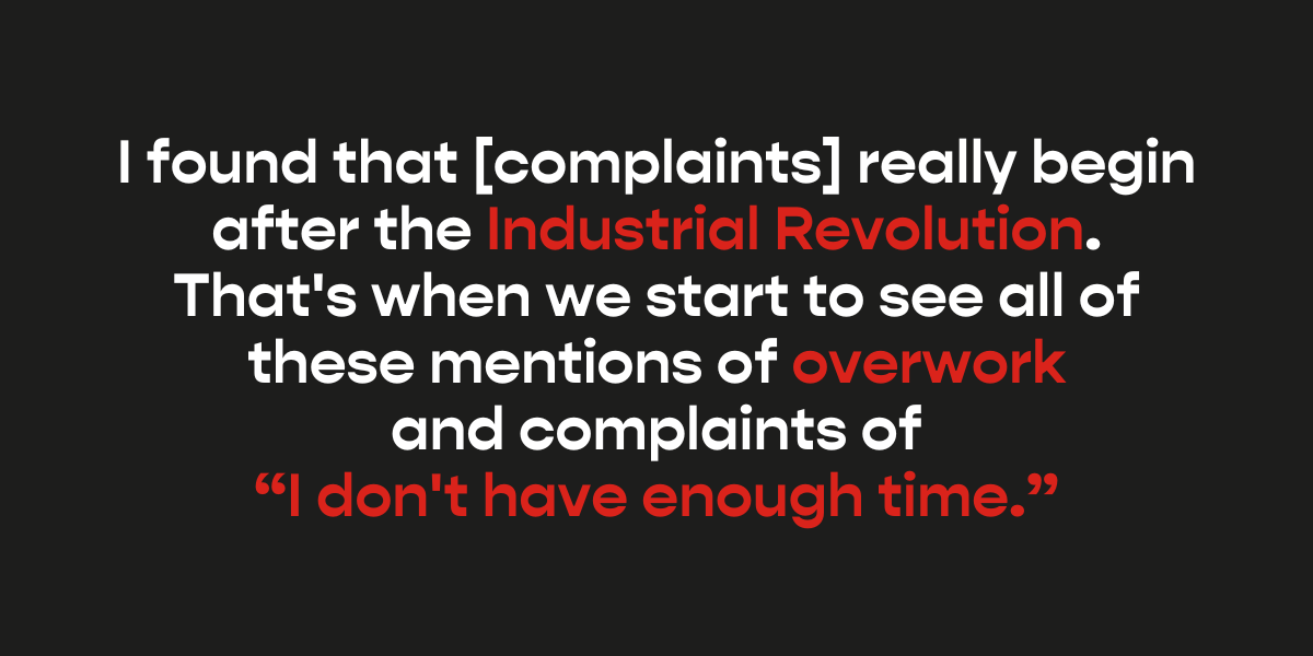 Complaints started with the Industrial Revolution